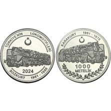 Emir Collection Türkiye 2024 Yılı Türkiye'nin Lokomotifleri Bozkurt 1000 Metelik Alüminyum Madalyon