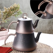 UltraMint Granit Bakır Çaydanlık 0,8-1,8 Lt, Orta Boy, Şık ve Dayanıklı Tasarım