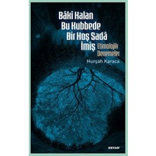 İrgit Store Baki Kalan Bu Kubbede Bir Hoş Sada Imiş Etimolojik Denemeler