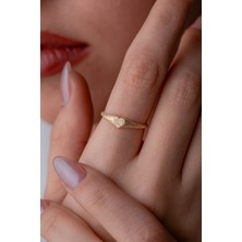 Kolyecik 14 Ayar Altın Kalp Yüzük