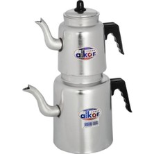 UltraMint Paslanmaz Alüminyum Çaydanlık Seti, Aile Boyu, Dayanıklı ve Şık Tasarım