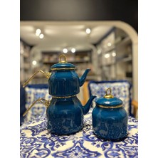UltraMint Şık ve Pratik Çaydanlık ve Çay Kutu Seti, Sade Tasarım