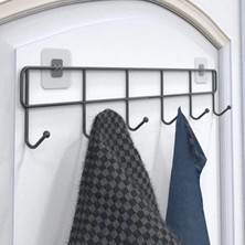 İlkyaz Fashion 6'lı Yapışkanlı Kapı Arkası Askı  (Ilkyz)