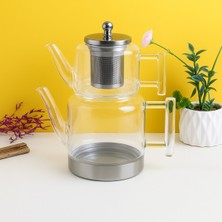 UltraMint Şık ve Dayanıklı Borosilikat Cam Çaydanlık Seti KW-842, Pratik Kullanım