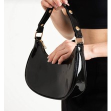 Legend Aksesuar Kadın Rugan Parlak Deri Baget El ve Omuz Çantası