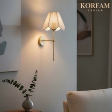 KorFam Rosalinda Aplik - Beyaz Çiçek Şeklinde Kablosuz Pilli Aplik