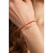 Kolyecik 14 Ayar Kalpli Bileklik