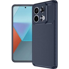 Shepherds Xiaomi Redmi Note 13 Pro 4g Uyumlu Kılıf Auto Focus Karbon Görünümlü Kapak