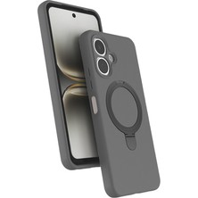 Tecno Spark Go 2 Ile Uyumlu Kılıf M-Safe Şarj Özellikli Standlı Samara Kapak