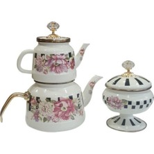 UltraMint Şık Çaydanlık ve Şekerlik Takımı, Zarif ve Modern Tasarım