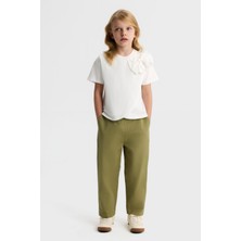 NK Tekstil Vanessa Kız Pantolon - Yeşil Haki