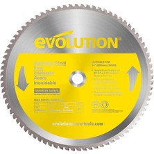 Evolution S355TCT-90CS Paslanmaz Çelik Daire Testere Bıçağı, 355MM