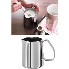 UltraMint Paslanmaz Çelik Süt Köpürtücü Potu 500CC, Şık ve Dayanıklı Tasarım