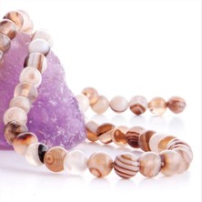 Zero Land Nrzsnt 8 mm Akik Taşı-Kahverengi