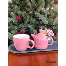 UltraMint Koyu Pudra Demlik 280 Ml, Şık ve Dayanıklı Çay Demliği