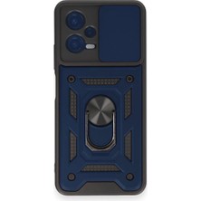 Nrzsnt Newface Xiaomi Redmi Note 12 4g Kılıf Pars Lens Yüzüklü Silikon - Lacivert