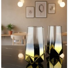 Rova Tr Amber Serisi Titanyum Kaplama Modern Su Bardağı 6’lı Premium Set