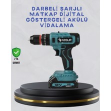 Zero Land Nrzsnt Çift Bataryalı Şarjlı Matkap Dijital Ekranlı Set