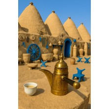 UltraMint El Yapımı Bakır Mırra Cezvesi, Geleneksel Türk Kahvesi Sunumu, Büyük Boy