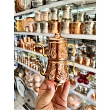 UltraMint Minik Bakır Oyuncağı Demlik Takımı 10CM, Şık ve Eğlenceli Tasarım