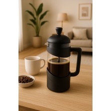 UltraMint Şık Siyah French Press 350ML, Keyifli Kahve Deneyimi