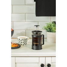 UltraMint Şık Siyah French Press 600 Ml, Kahve ve Çay Demleme Aracı