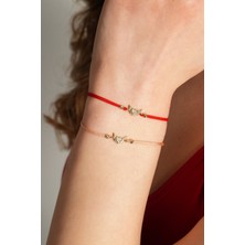 Kolyecik 14 Ayar Kalpli Bileklik