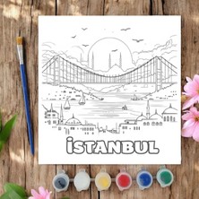 Chve Design 20X20 Tuval Boyama Seti Etkinlik Istanbul Etkinlik Boyama Seti