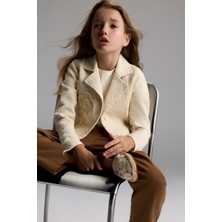 NK Tekstil Hannover Kız Ceket - Krem