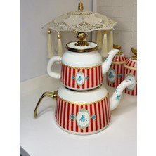 UltraMint Şık Emaye Çaydanlık, Dayanıklı ve Elegant Tasarım, Sıcaklık Koruma