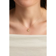 Kolyecik 14 Ayar Altın Kar Tanesi Kolye