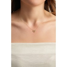 Kolyecik 14 Ayar Altın Kalp Kolye