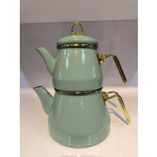 UltraMint Şık Emaye Çaydanlık Takımı, Dayanıklı ve Kullanışlı Tasarım