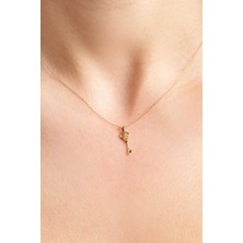 Kolyecik 14 Ayar Altın Anahtar Kolye