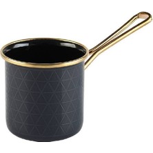 UltraMint Kristal Emaye Indüksiyon Tabanlı Küçük Boy Cezve Antrasit