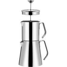 UltraMint Şık ve Dayanıklı Çaydanlık Takımı, Press Kapaklı, Kolay Kullanım