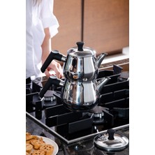 UltraMint Paslanmaz Çelik Kompakt Çaydanlık, Şık ve Dayanıklı Tasarım