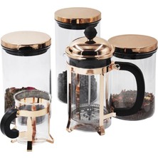 UltraMint Premium French Press Seti, 5 Parça, Şık ve Kullanışlı Kahve Demleme Seti