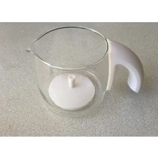 UltraMint Uyumlu Beyaz Üst Cam Demlik, Şık ve Fonksiyonel Çay Demliği