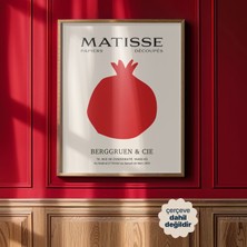 Persona Istanbul Henri Matisse "the Red Pomegranate" - 1953 Papiers Découpés Sergi Posteri (Çerçevesiz)