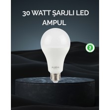 Zero Land Nrzsnt Şarjlı LED Ampul 30 Watt Soğuk Beyaz