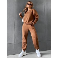 Risil-Nu Company Yeni Sezon 3 Iplik Sıfır Yaka Sweat - Eşofman Altı 3 Iplik Oversize Eşofman Takımı