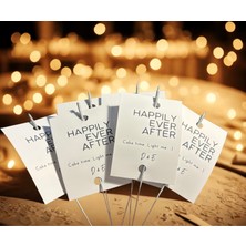 Boketto Opus Kişiye Özel Kutlama Kartı & Işıklı Çubuk | Düğün, Nişan, Doğumgünü Isim ve Tarih Eklenir 10 Adet