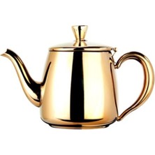 UltraMint Şık Çelik Kahve ve Çay Potu, Altın Renk, Modern Tasarım