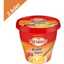 President Cheddar Krem Peynir 270 G x 2 Adet - Gurme Cheddar Lezzeti ve Kremsi Doku