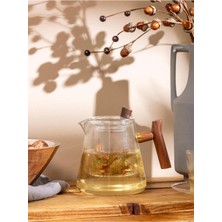 UltraMint Şık ve Dayanıklı 800 ml Cam Demlik, Kahve ve Çay Keyfi Için Ideal