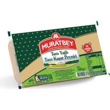 Muratbey Taze Kaşar Peyniri 500 G - Tam Yağlı ve Doğal Süt Lezzeti
