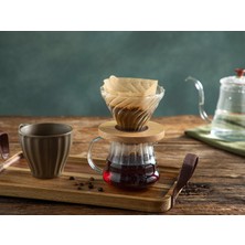 UltraMint Borosilikat 2 Cup Kahve Makinesi 300 Ml, Şık ve Dayanıklı Tasarım