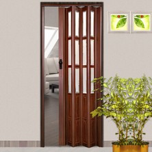 Homenter Katlanır Camlı Pvc Akordiyon Kapı | 86X203 cm | Suya & Neme Dayanıklı
