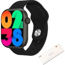 Gümrük Bey Hk9 Pro+ Plus Amoled Ekran Akıllı Saat - Siyah Renk